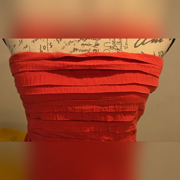 Abercrombie And Fitch Strapless Coral Maxi Dressber, Size XLP - Picture 4 of 15